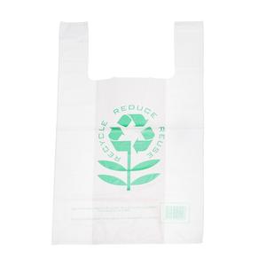 Rouleau de sacs en plastique de t-shirt de supermarché transparent écologique PE - Product Image 3