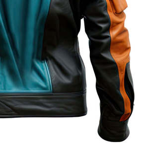 2026 Blouson en cuir PU respirant personnalisé de bonne qualité pour homme, col montant, style moto classique automne, aspect cuir synthétique - Product Image 6