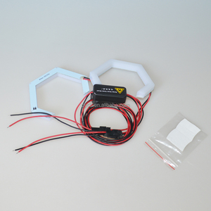 Car <strong>Light</strong> Accessories 12v 70mm 80mm 86mm 90mm 106mm <strong>White</strong> Angel Eye Led <strong>Hex</strong> Halos Headlight halo <strong>Lights</strong> Cotton <strong>Hex</strong> Rings for Car - Product Image 5
