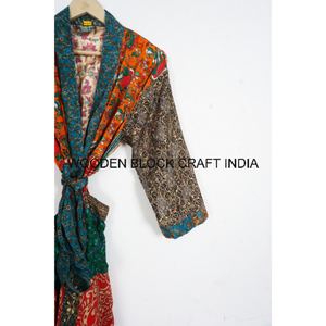 ชุดกิโมโนผ้าฝ้ายญี่ปุ่นแบบดั้งเดิมสไตล์โบฮีเมียนดีไซน์สวยหรูสไตล์โบฮีเมียนผ้าคลุมยาวถึงเข่าระบายอากาศได้สไตล์วินเทจ - Product Image 4