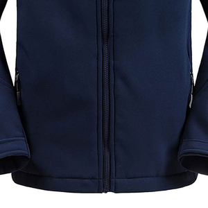 Vêtements pour hommes Veste Softshell de haute qualité pour hommes Veste Softshell décontractée mince épaisse et chaude de couleur unie sans capuche à la mode - Product Image 5