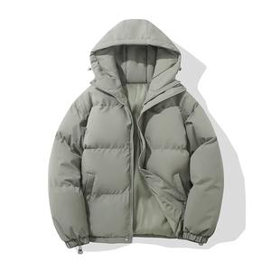 Autumn and Winter Warm Fashion Harajuku Puffer Jacket Women High Neck Hooded Zipper Design <b>Cotton</b> <b>Padded</b> Coat - Product Image 5