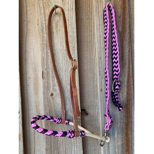 Brida de Cuero Genuino Ajustable para Caballo, Cabestro de Cuero Repujado, Cabestro de Cuero Anatómico para Caballo - Product Image 6
