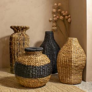 Modern Luxury Chic Home Decorative Floral <b>Vase</b> <b>Unique</b> Tabletop Straw for Dry Flowers <b>Unique</b> Shape Hot Sale for Garden Weddings - Product Image 6