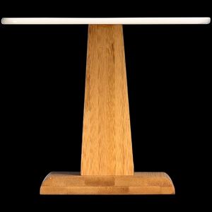 Base de Pastel Cuadrada de Mármol de Lujo con Base de Madera, Ecológica, Hecha a Mano, Moderna, de Piedra Blanca, para Postres, para Bodas y Fiestas - Product Image 3