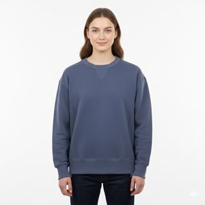 Sudadera Azul de Alta Calidad - Sudadera Unisex con Cuello Redondo, Mezcla de Algodón/Poliéster de 360GSM, Ropa de Invierno - Product Image 1
