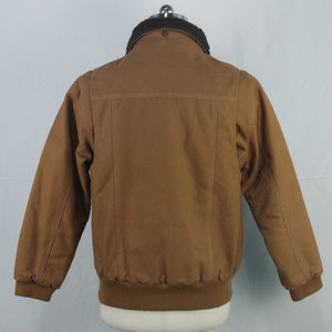 Chaqueta de invierno con capucha de alta calidad al por mayor, nuevo diseño, de lona de algodón acolchada, ropa de trabajo con cierre de cremallera, estilo urbano. - Product Image 2