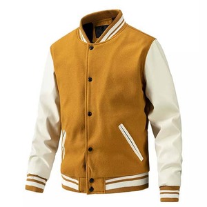 Plus Size Wholesale OEM Custom Winter 100% Wool Varsity <b>Jacket</b> Men Baseball Men <b>Jackets</b> Varsity <b>Jacket</b> for Sale Breathable - Product Image 2