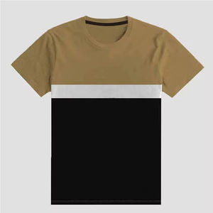 Camiseta de Lona Transpirable de Manga Corta con Cuello Redondo, Informal, de Gran Tamaño, para Hombre, Unisex, 100 % Algodón de Alta Calidad, Impresión Personalizada - Product Image 1