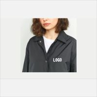 Vestes de coach personnalisées à col montant, imprimées numériquement, coupe-vent, écologiques, respirantes, vente en gros