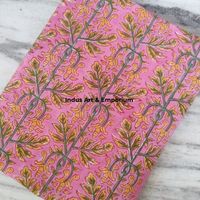 Tissu de course en coton imprimé bloc Cambric 60X60 Tissu de coton imprimé Jaipuri traditionnel