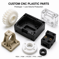 Pièces OEM de précision en POM, ABS, PVC de bonne qualité / Processus de fabrication par usinage CNC de plastique