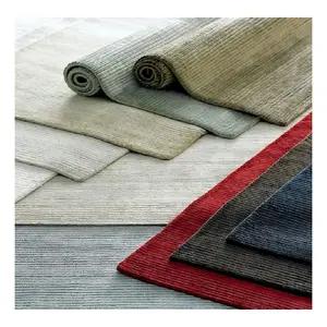 พรมทอถักมือขนาดใหญ่ทำด้วยมือทำด้วยมือผืนใหญ่ผ้าเทนเซลกับผ้าไหมที่มีห่วงตัดหลากสีทำมือนุ่มสวยงาม - Product Image 1