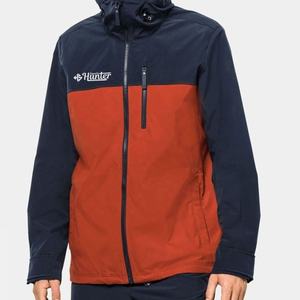 Chaqueta de exterior para hombre, cortavientos con logotipo personalizado, informal, transpirable, de manga larga, con cuello, con capucha, chaqueta deportiva para senderismo - Product Image 3