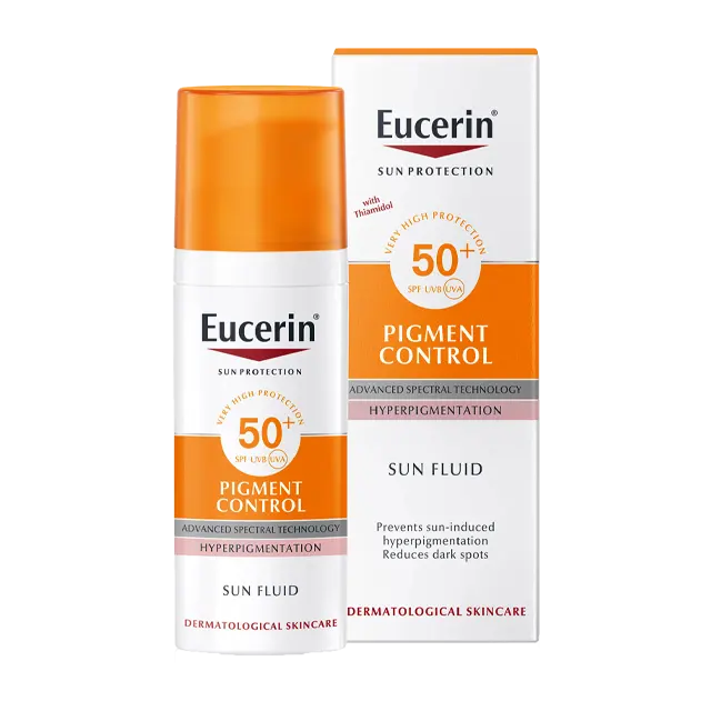 Жидкость для контроля пигмента Eucerin Sun SPF50 + 50 мл