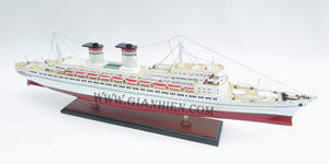 Gia Nhien Fabricant Conception personnalisée quantité minimale de commande bas SS MICHELANGELO MODÈLE DE BATEAU EN BOIS-MODÈLE DE BATEAU EN BOIS DE HAUTE QUALITÉ Fait à la main - Product Image 5