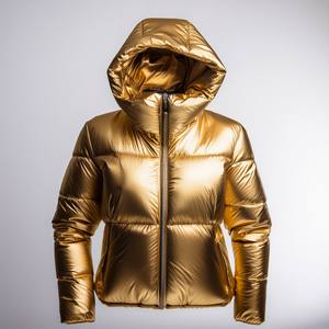 À la mode en gros Logo personnalisé hommes hiver imperméable matelassé rembourré chauffant brillant doudoune par Ayat Export - Product Image 3