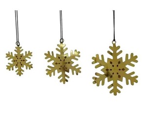 Flocon de neige en métal argent brillant flocon de neige suspendu meilleure vente arbre de Noël et flocons de neige cadeaux - Product Image 6