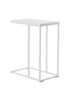 Mesa auxiliar de aluminio y hierro de lujo, Tapa Rectangular, diseño único para sala de estar y dormitorio - Product Image 1