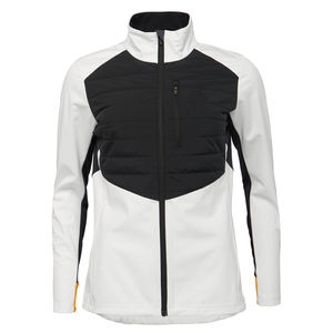 Veste matelassée blanche et noire de style personnalisé avec un design softshell, veste d'hiver imperméable rembourrée - Product Image 2
