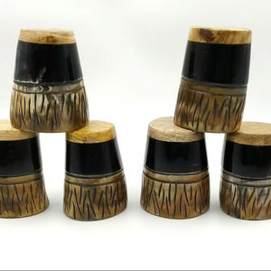 Vaso de chupito de cuerno Natural de diseño antiguo, taza para beber de ágata de oso, barra de tamaño personalizado hecha a mano, exquisita calidad de exportación pulida - Product Image 1