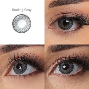 Spedizione Gratuita Freshgo Lenti a Contatto Colorate Tricolore 14.5mm Occhi Grandi Lenti a Contatto Colorate a 3 Tonalità Lentes De Contacto - Product Image 2