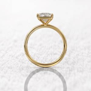 Anillo de Compromiso de Oro de 18K con Moissanita Solitario de 3 Quilates de Alta Calidad, Joyería Nupcial de Moda, Fabricante de Pedidos al por Mayor - Product Image 3
