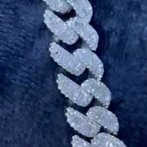 สร้อยคอเงินแท้ 925 สไตล์ฮิปฮอป ประดับเพชรซิคอนแบบกำหนดเอง แฟชั่นใหม่ ขนาด 18 มม. สีขาว ชุบสีดำ สำหรับเด็ก เหมาะสำหรับงานแต่งงาน - Product Image 6