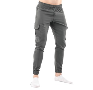 Pantalones Cargo de poliéster para hombre con estilo con material transpirable y ajuste cómodo, pantalón de punto de peso medio de poliéster 100% para hombre - Product Image 3