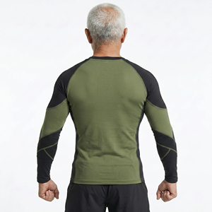 Rashguard pour homme à manches longues UPF50+ Écologique, Haut de combat à séchage rapide pour l'entraînement sportif, Rashguard homme avec OEM - Product Image 2
