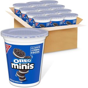 OREO Minis Chocolate Sandwich Cookies, 12-3.5 oz Snack Cups - Product Image 6