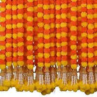 Guirlande de fleurs artificielles de marguerites indiennes faites à la main, décoration de porte, Toran Genda Phool, mariage, remise de diplôme, Saint-Valentin