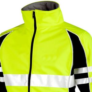 OEM High Quality Reflective <b>Waterproof</b> Windproof <b>Hi</b>-<b>Vis</b> Safety <b>Jacket</b> Polyester Material Adult Workwear Customizable - Product Image 3