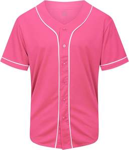 Vente en gros de maillots de baseball 100% polyester personnalisés vêtements de sport respirants pour hommes maillots et chemises unis bon marché - Product Image 1