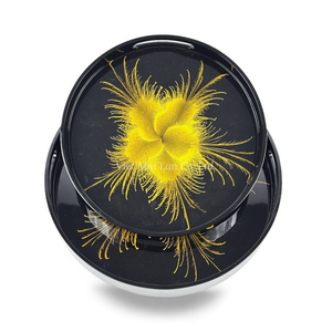 ถาดแลคเกอร์ลายดอกไม้แบบดั้งเดิม สำหรับเสิร์ฟและตกแต่งโต๊ะอาหารที่บ้าน จากเวียดนาม - Product Image 2