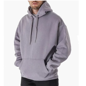 Jersey de algodón de alta calidad, Sudadera con capucha de lana gruesa, sudaderas con capucha personalizadas lisas de gran tamaño para hombres, venta al por mayor - Product Image 1