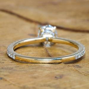 Bague en diamant de laboratoire, or, simple et élégante, 0,50 ct, taille brillant, pour femme, unisexe, mariage, fiançailles, anniversaire, fête, haute qualité - Product Image 4