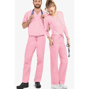 Venta caliente antiarrugas lavable suave tela enfermera Hospital uniforme Scrub Top médico Scrubs para hombres Scrubs Sets para médico - Product Image 2