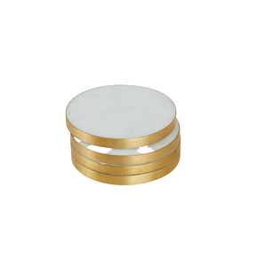 Dessous de verre en marbre de conception à la mode et belle meilleure forme ronde de finition utilisation de prix bon marché la plus exigeante dans les barres Table de restaurant - Product Image 1