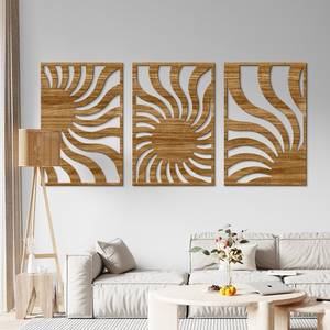 Colgante de pared de madera hecho a mano con diseño de algodón de macramé, arte decorativo bohemio para sala de estar, dormitorio, espacios de yoga - Product Image 2