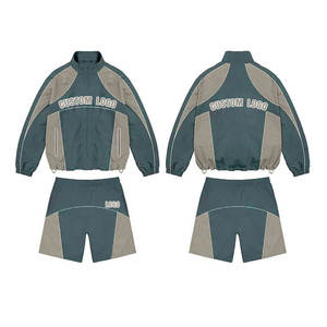 Ensembles coupe-vent courts ensembles coupe-vent courts pour hommes confortables ensembles coupe-vent faciles à porter veste coupe-vent et ensemble court - Product Image 4