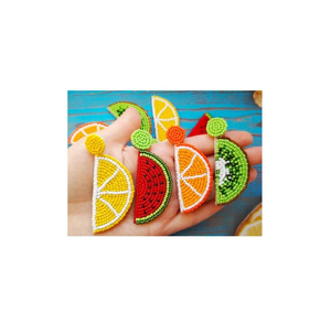 Pendientes Bordados a Mano, Diseño Clásico, Pendientes con Cuentas para Mujer, Tamaño Personalizado, Último Diseño de Bordado - Product Image 6