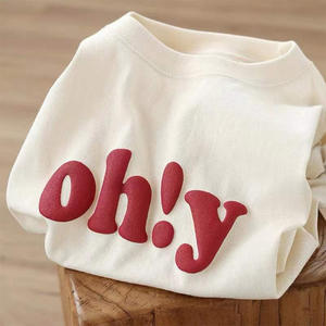 เสื้อยืดพองผ้าคอตตอนสำหรับผู้ชายและ100% หนักเสื้อยืดพิมพ์ลายแบบกำหนดเอง - Product Image 5