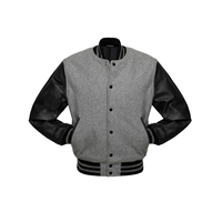 Veste d'hiver pour homme de haute qualité personnalisée, col montant, confortable, en polyester, design varsity, motif lettres, coupe régulière, séchage rapide