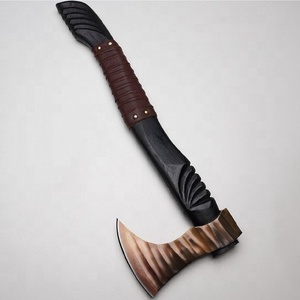 ชุดช้อนส้อมโอเอ็มทำด้วยมือด้ามไม้และปลอกหนังชั้นดีด้ามจับทำจากเหล็กคาร์บอนสูง - Product Image 5