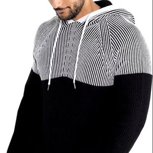 2024 colección Otoño Invierno Moda hombre transpirable Anti-Shrink tejido con capucha pulóveres manga larga Color sólido cálido Casual - Product Image 6