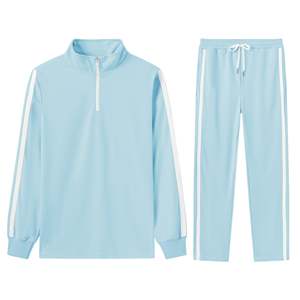 Chándales atléticos para hombre 2025, conjunto de 2 piezas, traje de jogging informal con media cremallera, ropa deportiva para gimnasio, chándal - Product Image 5