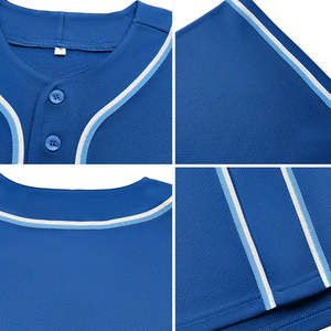 Camisetas de béisbol personalizadas con opciones de tela Premium para equipos - Product Image 4