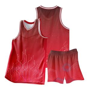 ชุดเครื่องแบบทีมแห้งเร็วแบบระเหิดชุดบาสเก็ตบอลพิมพ์ลายพรีเมี่ยมสั่ง3D เสื้อบาสเก็ตบอลเสื้อบาสเก็ตบอล - Product Image 4