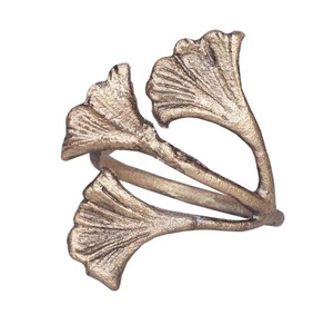 WEDDING DECORATIVE TABLE NAPKIN <b>RING</b> <b>HOLDER</b> LUXURY METALLIC GOLDEN LEAF NAPKIN <b>RING</b> METAL DESIGNER NAPKIN TISSUE <b>RING</b> PARTY - Product Image 2